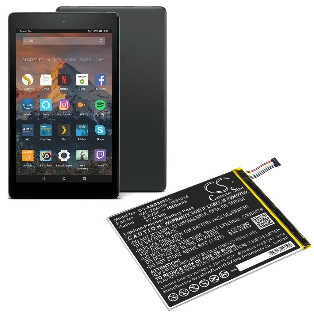 Tablet-PC Akkus Amazon CS-ABD800SL