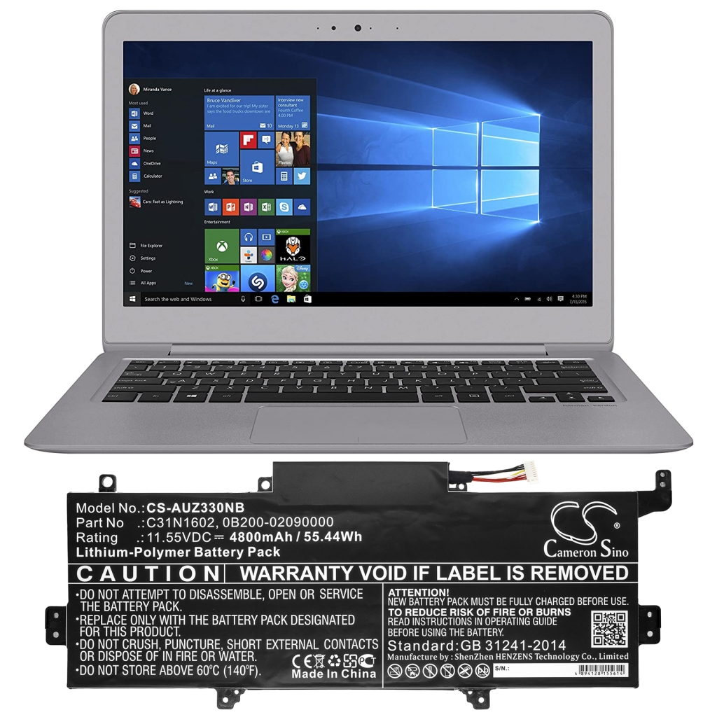 Laptop Akkus Asus CS-AUZ330NB