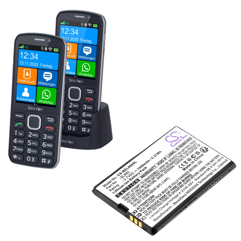 Handy Akkus Bea-fon CS-BEL860SL