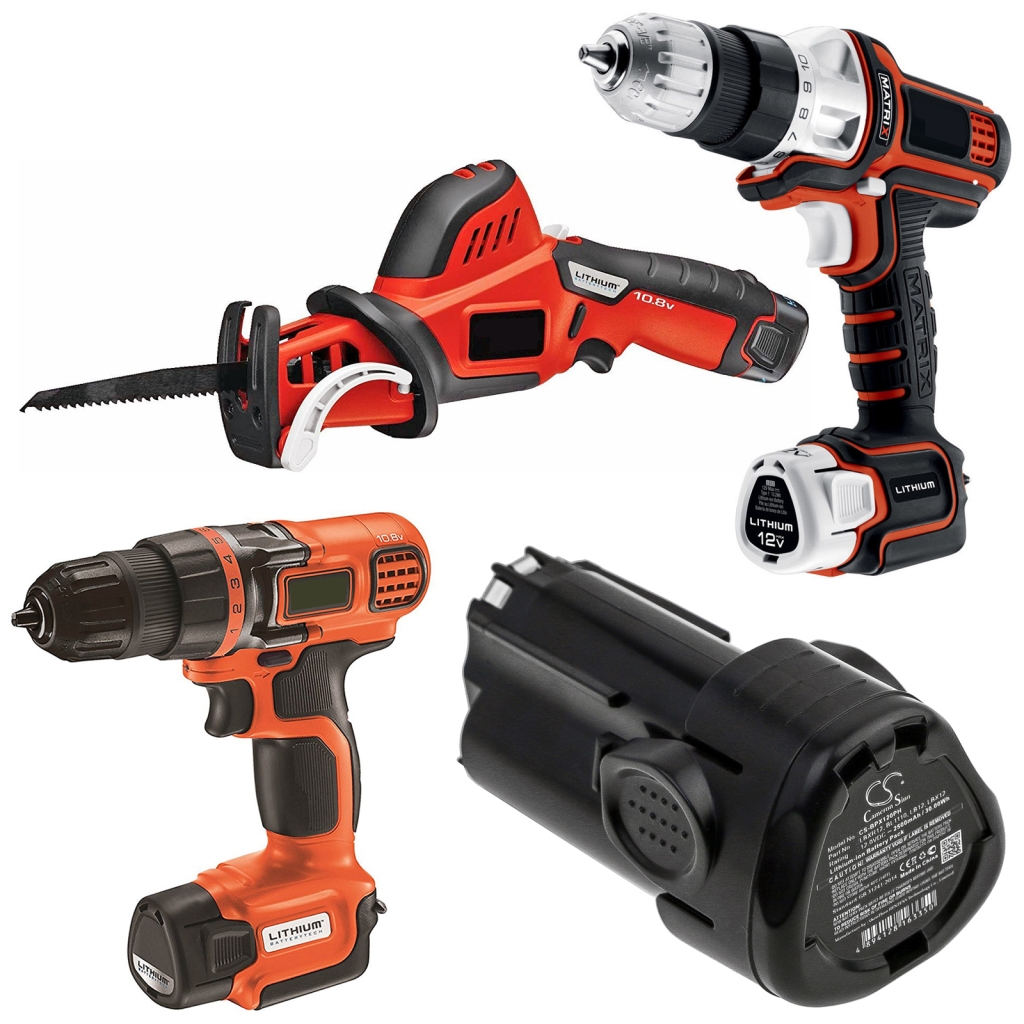 Industriebatterie Black & decker CS-BPX120PH