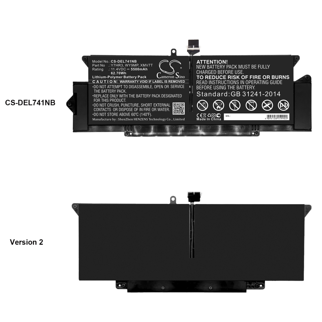 Laptop Akkus DELL CS-DEL741NB