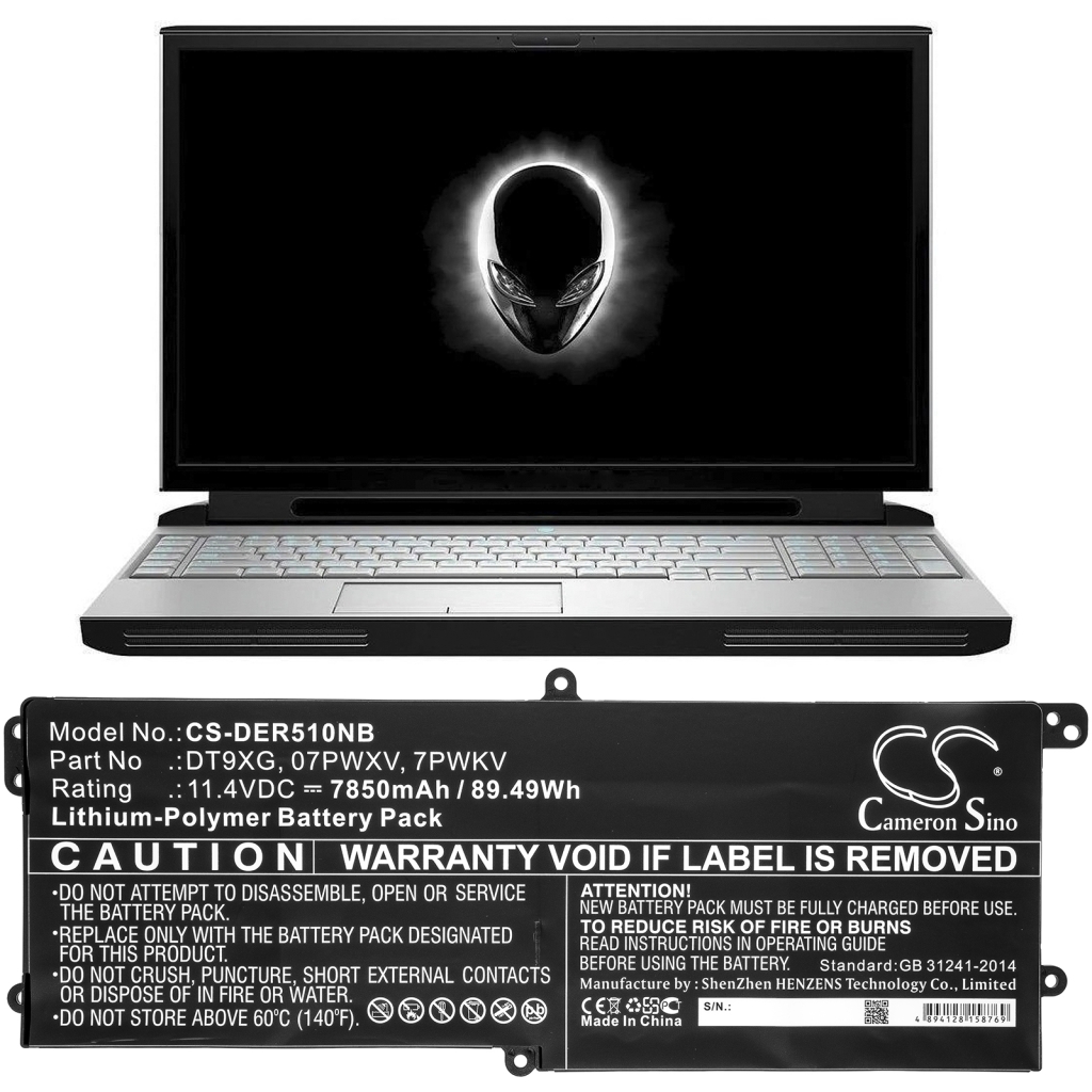 Laptop Akkus DELL CS-DER510NB