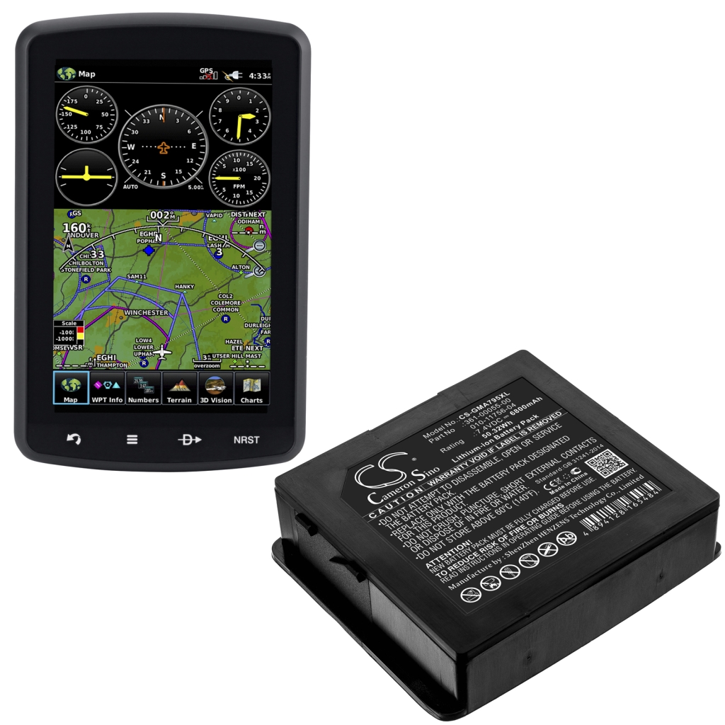 Navigationssysteme Akkus Garmin CS-GMA795XL