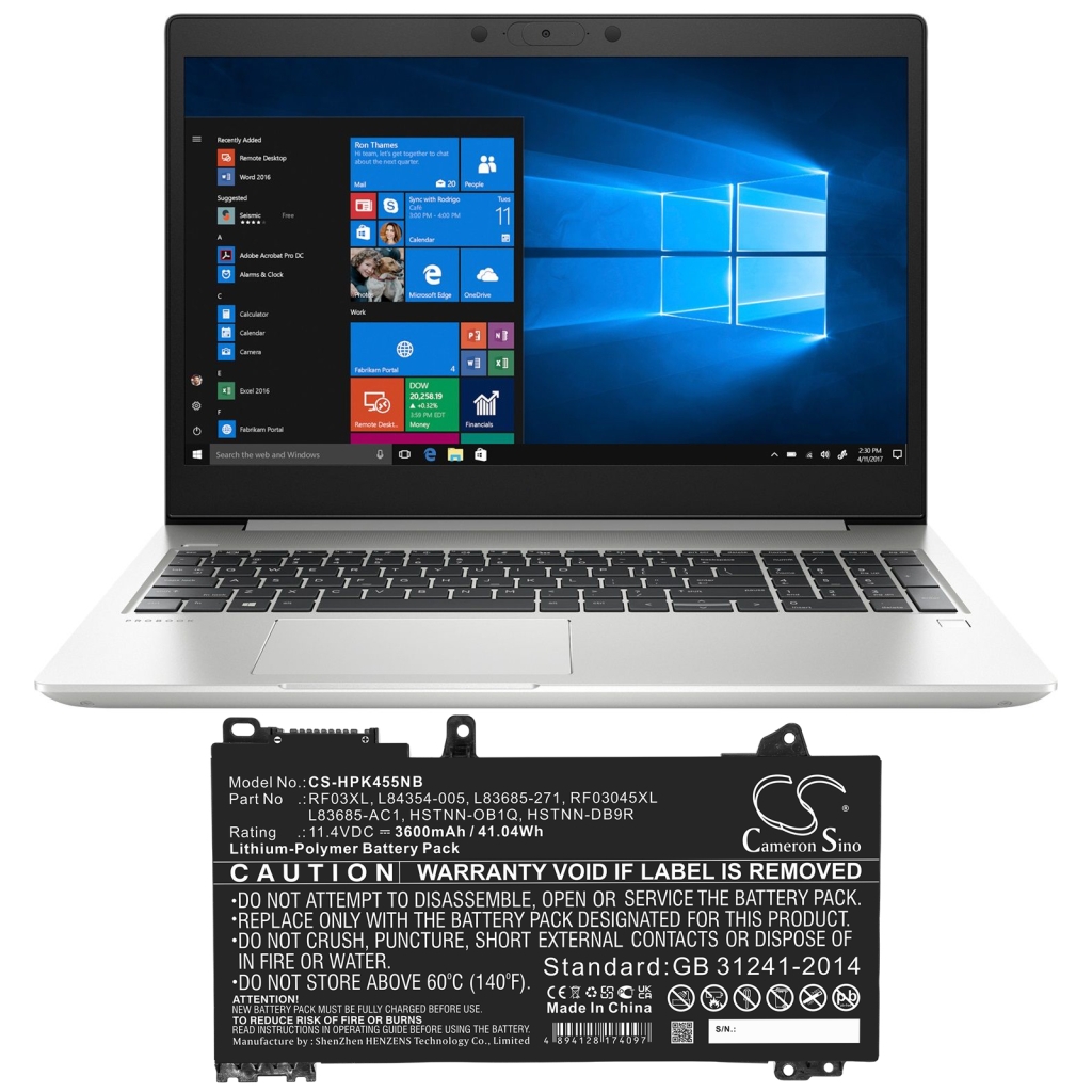 Laptop Akkus HP CS-HPK455NB