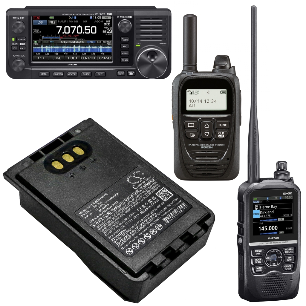 Walkie-Talkie Akkus Icom CS-ICM705TW