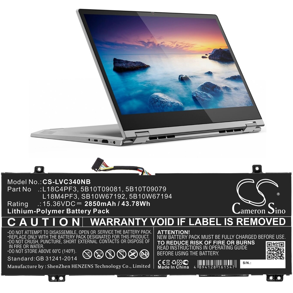 Laptop Akkus Lenovo CS-LVC340NB