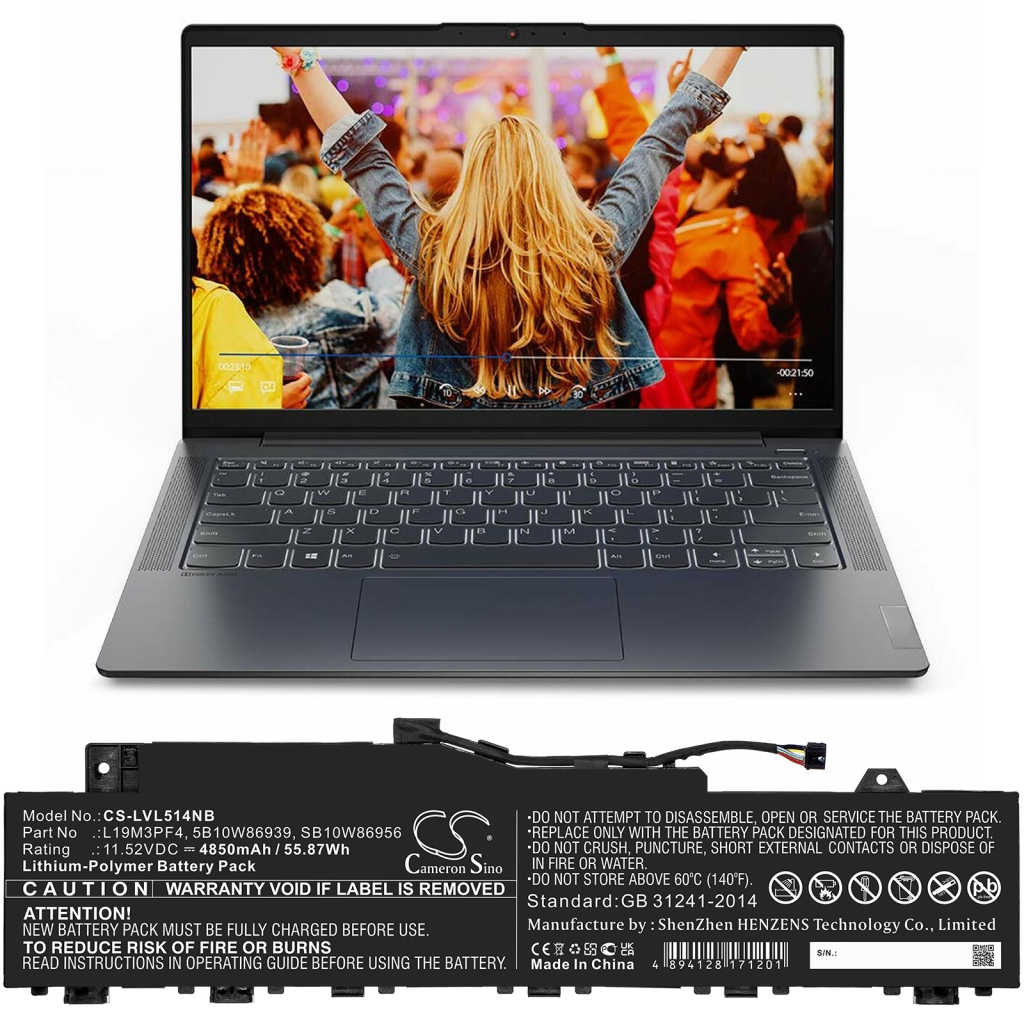 Laptop Akkus Lenovo CS-LVL514NB