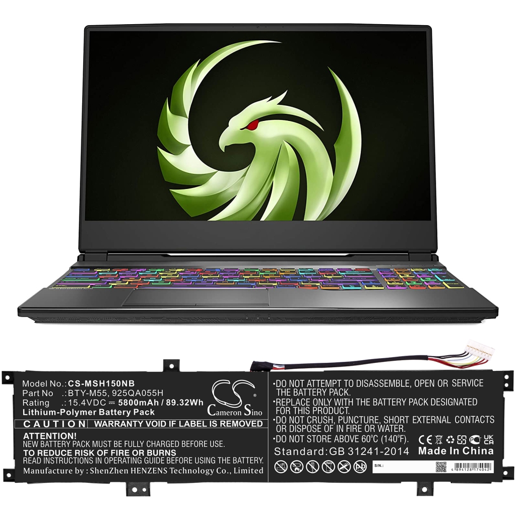 Laptop Akkus MSI CS-MSH150NB