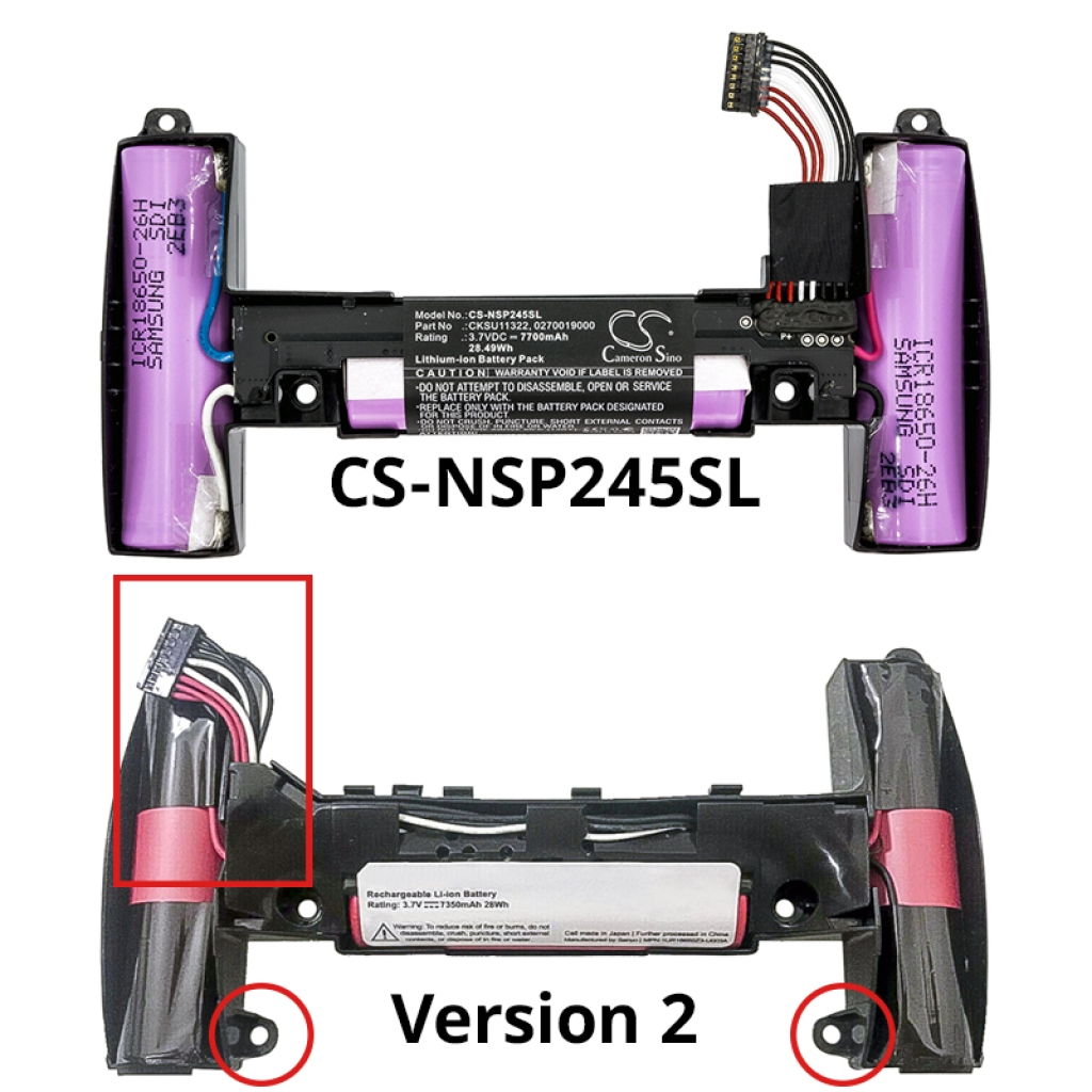 Spielkonsolen Akkus Nvidia CS-NSP245SL