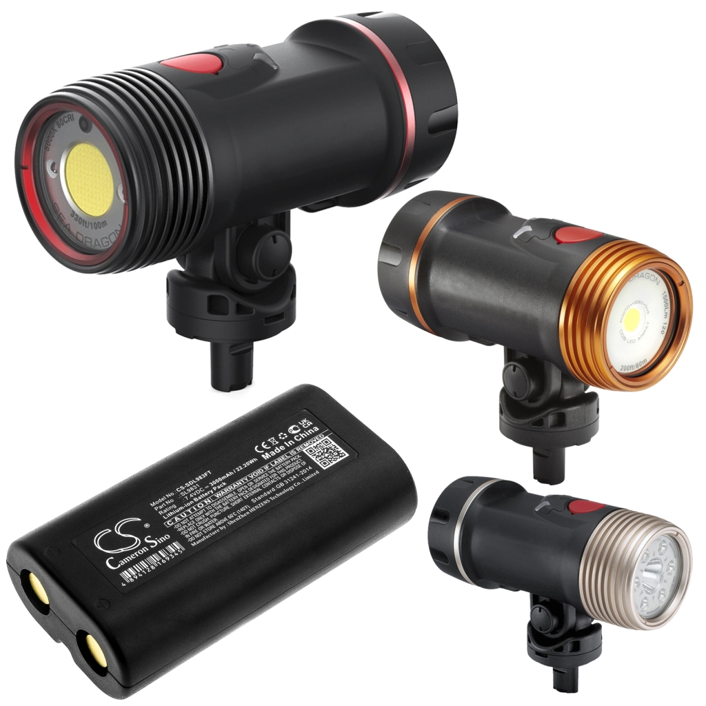 Lichtsystem Akkus Sealife CS-SDL983FT