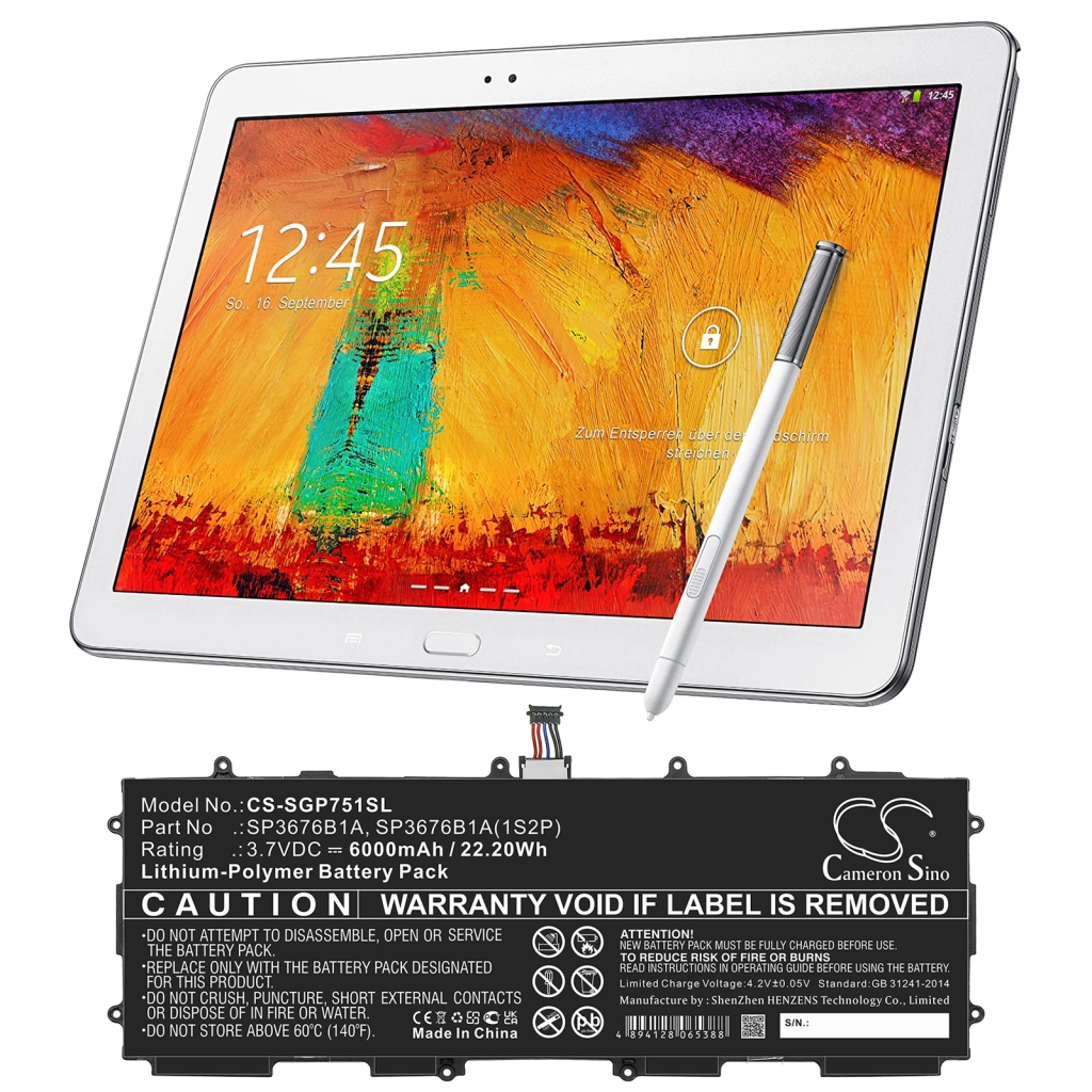 Tablet-PC Akkus Samsung CS-SGP751SL