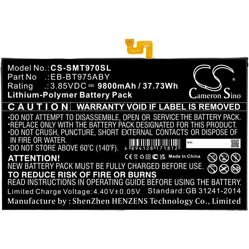 Tablet-PC Akkus Samsung CS-SMT970SL